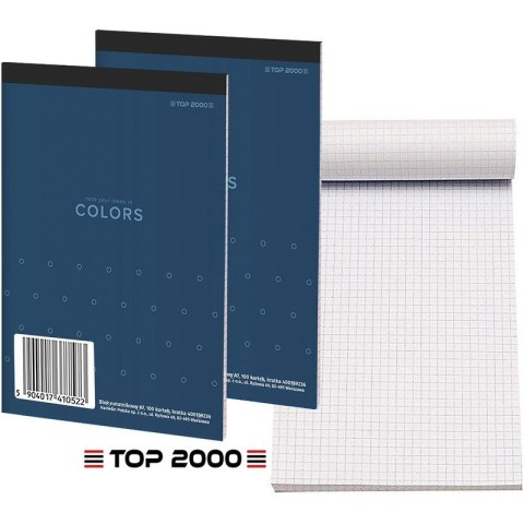 Blok notatnikowy Top 2000 Colors A7/100k kratka Top 2000 Blok notatnikowy Top 2000 Colors A7/100k kratka Top 2000