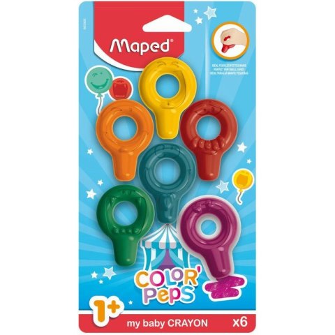 Kredki Maped Color'Peps Baby Early Age 6 kolorów Maped Kredki Maped Color'Peps Baby Early Age 6 kolorów Maped