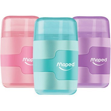 Temperówka z gumką Maped Connect Pastel 2 otwory Maped Temperówka z gumką Maped Connect Pastel 2 otwory Maped
