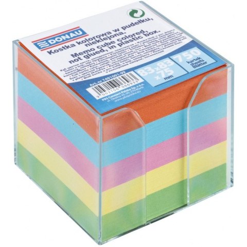 Kostka papierowa w pojemniku Donau 92x92x82mm nieklejona kolor Donau Kostka papierowa w pojemniku Donau 92x92x82mm nieklejona kolor Donau