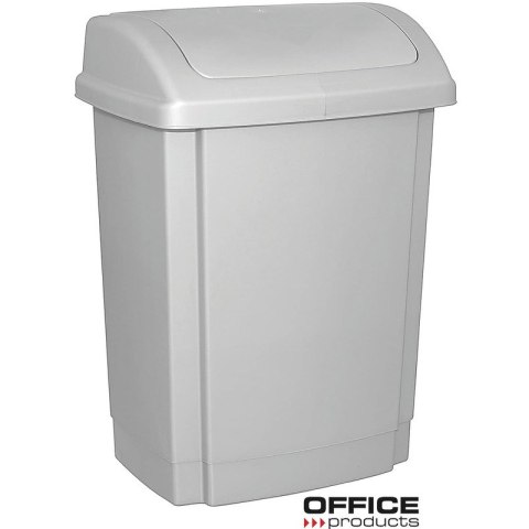 Kosz na śmieci Office Products 25L z pokrywą szary Office Products Kosz na śmieci Office Products 25L z pokrywą szary Office Products
