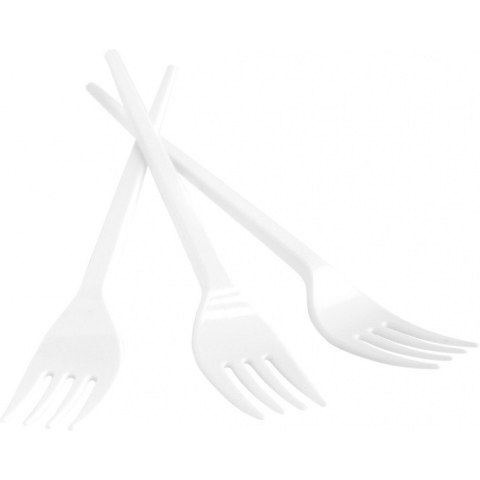 Widelec plastikowy Office Products 17cm biały (100) Office Products