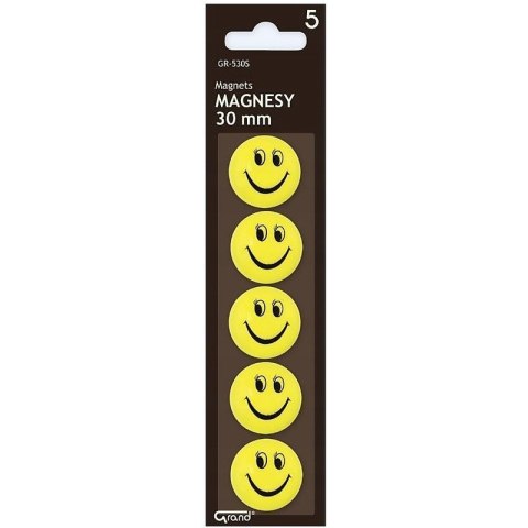 Magnesy do tablic Grand śr.30mm buźki (5) Grand