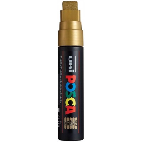 Marker z farbą plakatową Uni POSCA PC-17K 15mm złoty Uni Marker z farbą plakatową Uni POSCA PC-17K 15mm złoty Uni