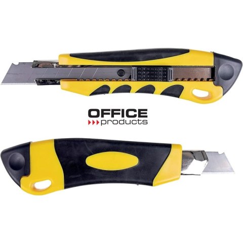 Nóż do papieru Office Products Professional 18mm/100mm żółto-czarny Office Products Nóż do papieru Office Products Professional 18mm/100mm żółto-czarny Office Products